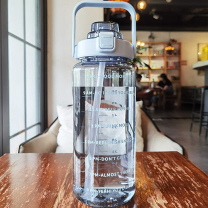 Plastic Water Bottle With Straw