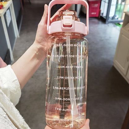 Plastic Water Bottle With Straw