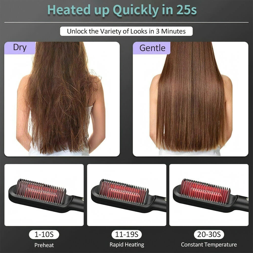 Multi-speed Curling Iron Hairbrush