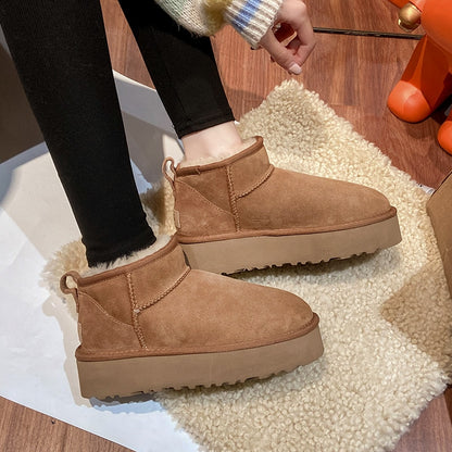 Anti-skid Sheepskin Snow Boots